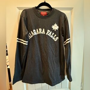Gray Long Sleeve Niagara Falls Shirt